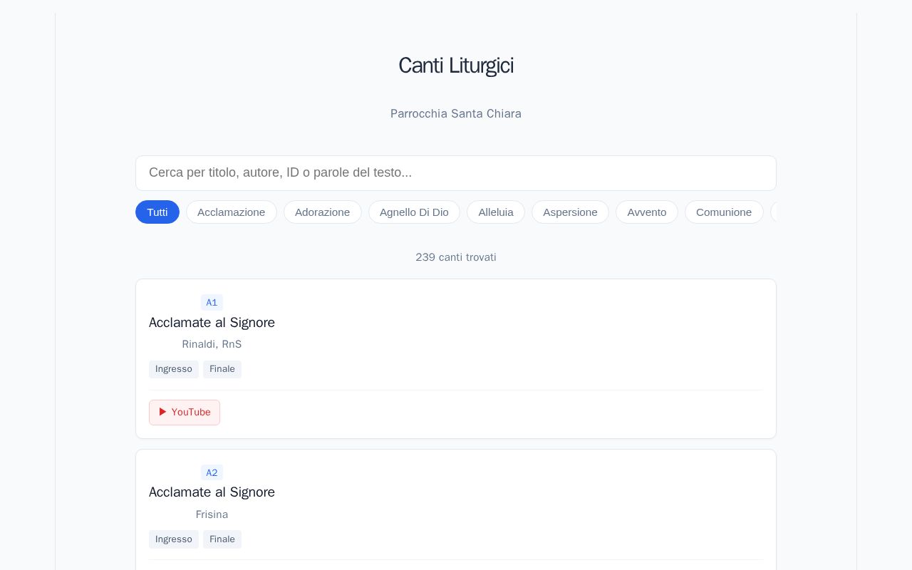 Preview of Canti Liturgici