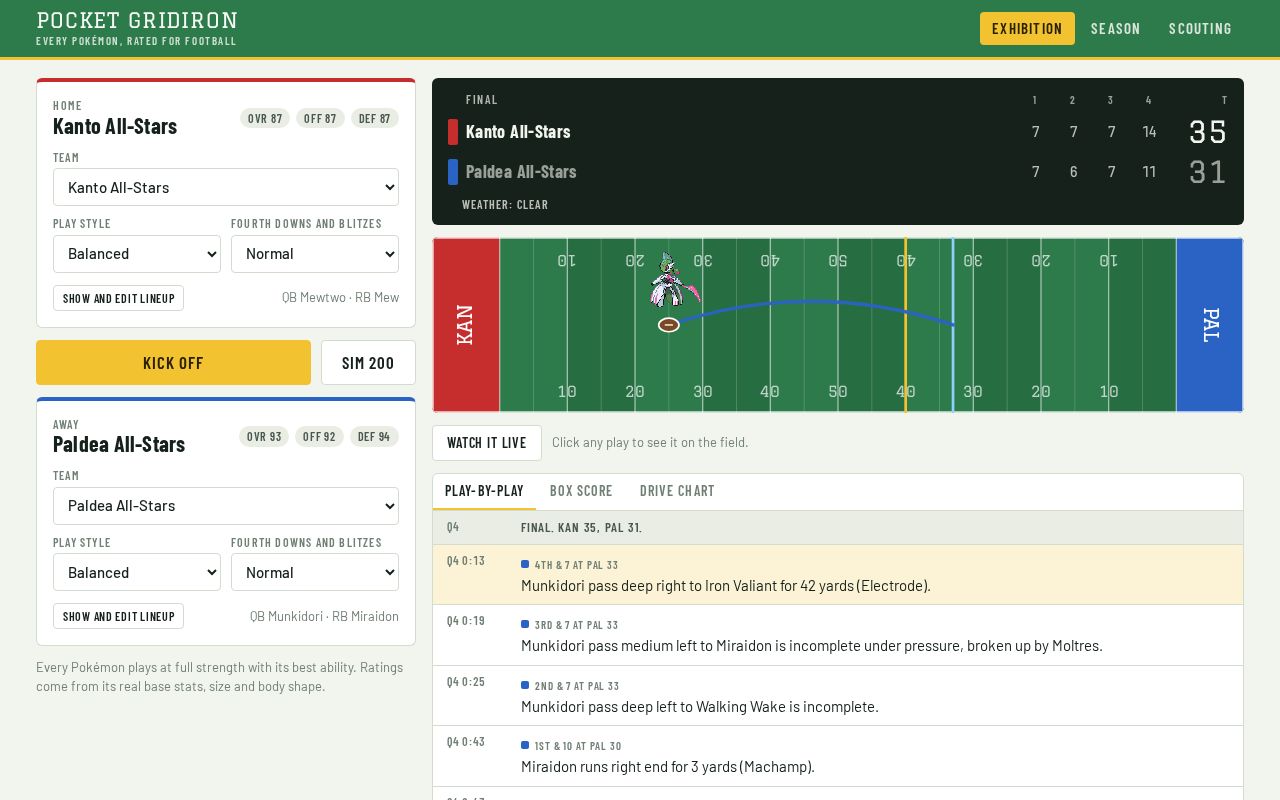 Preview of Pocket Gridiron