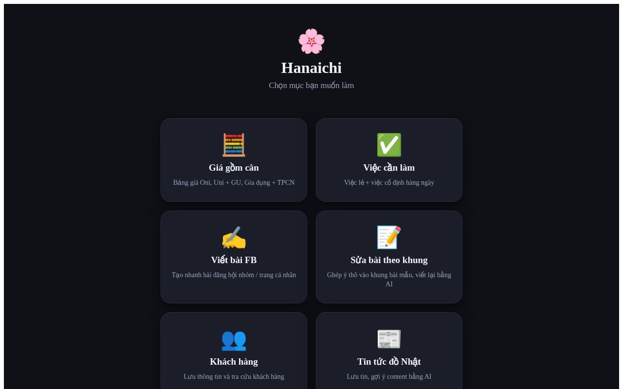 Preview of Hanaichi App