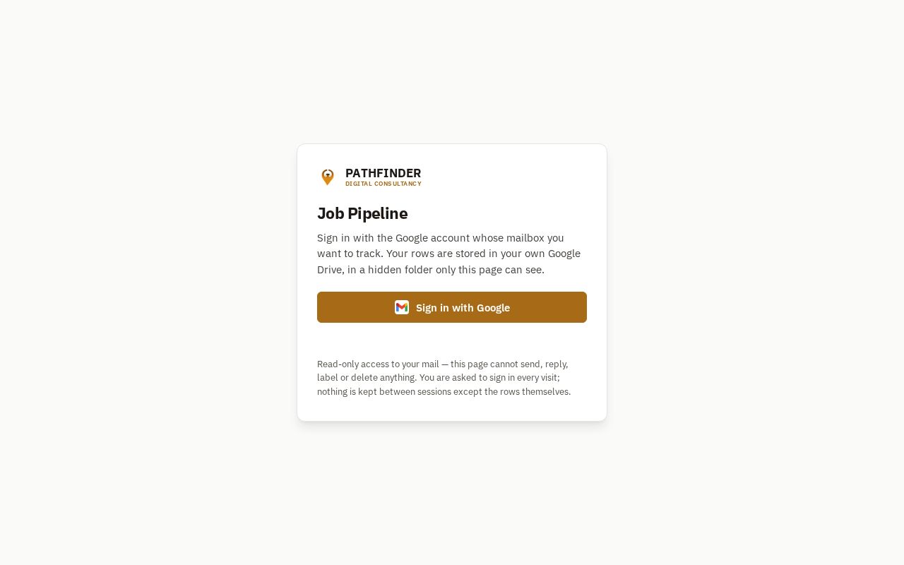 Preview of Job Pipeline