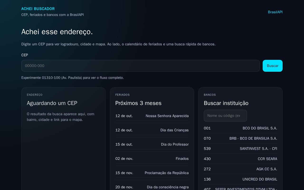 Preview of Achei Buscador