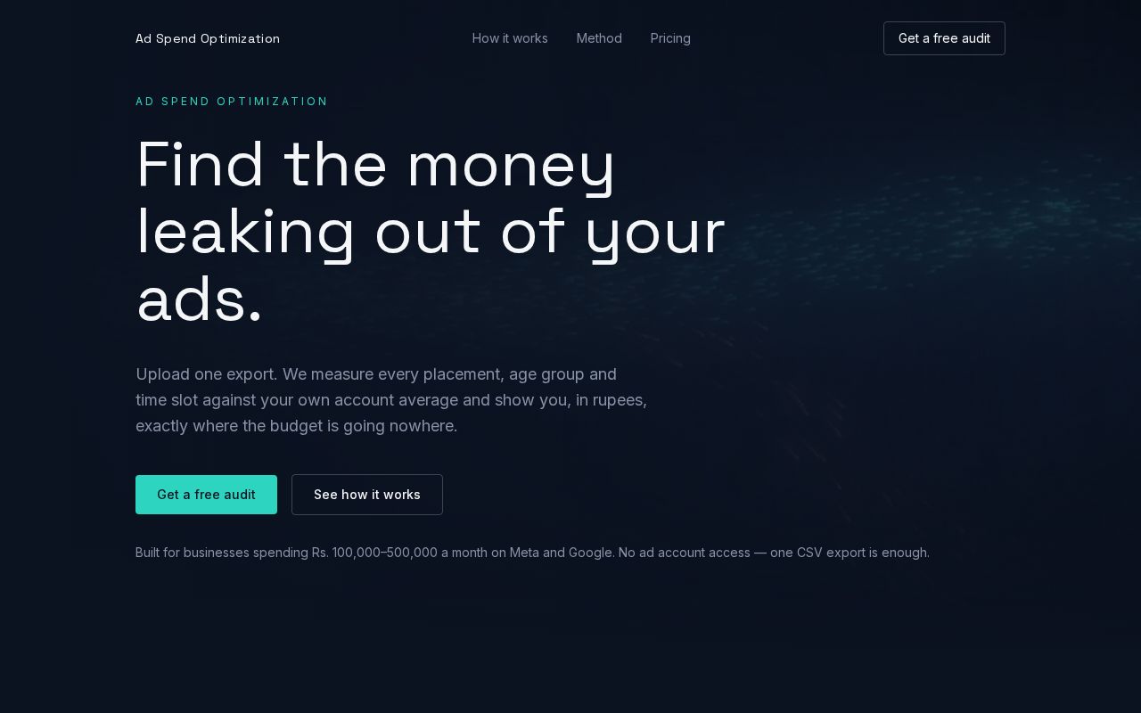 Preview of Ad Optimization Product