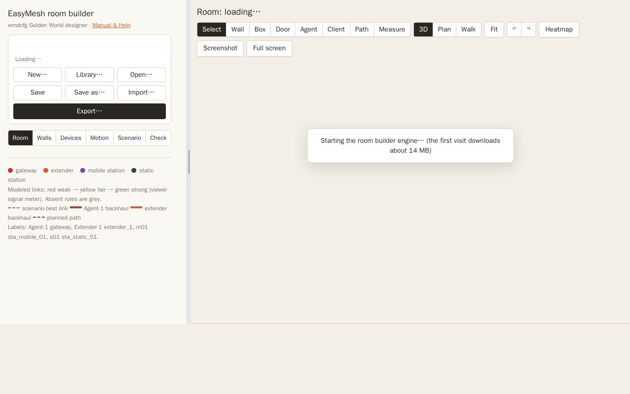 Preview of Easymesh Room Builder