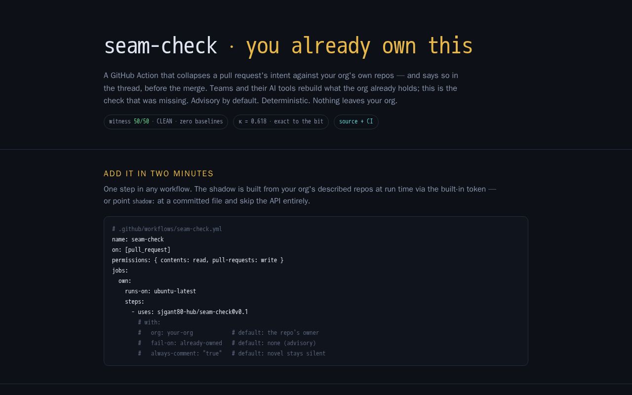 Preview of Seam Check