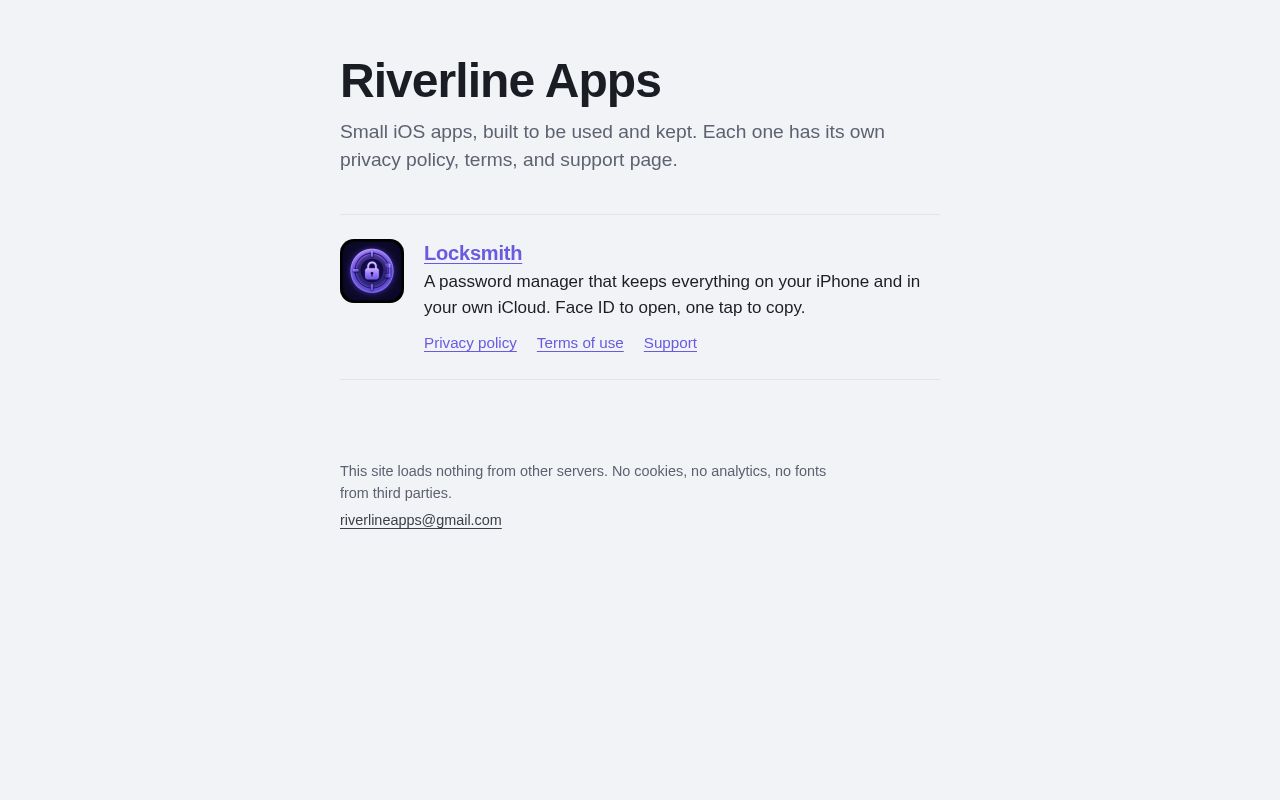 Preview of Riverlineapps Github Io