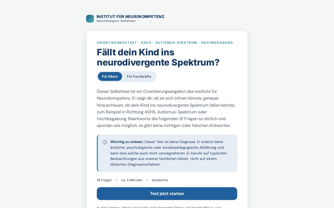 Preview of Ifn Neurodivergenz Test