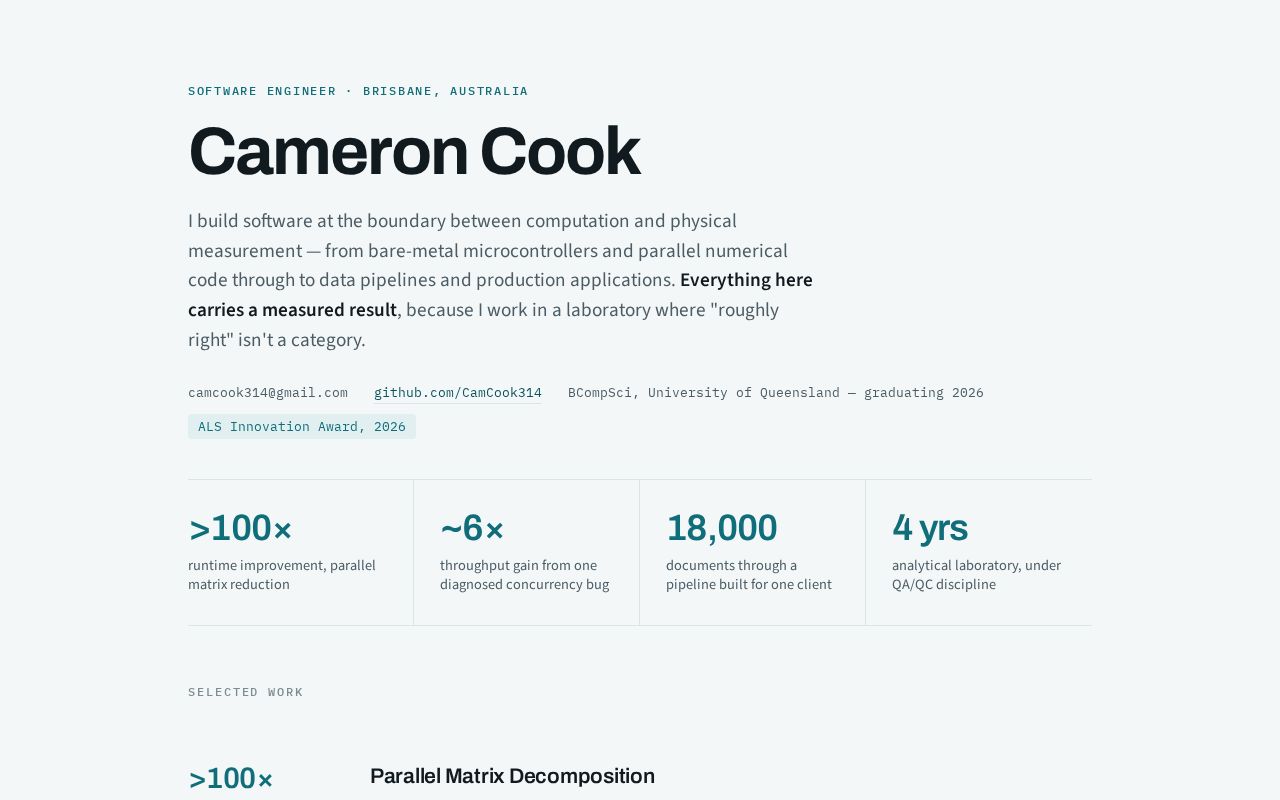 Preview of Personal Portfolio Repository