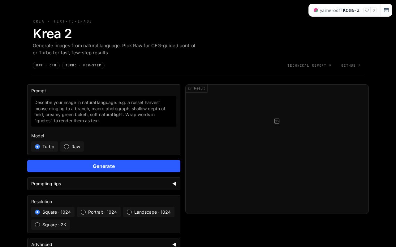 Preview of Krea 2