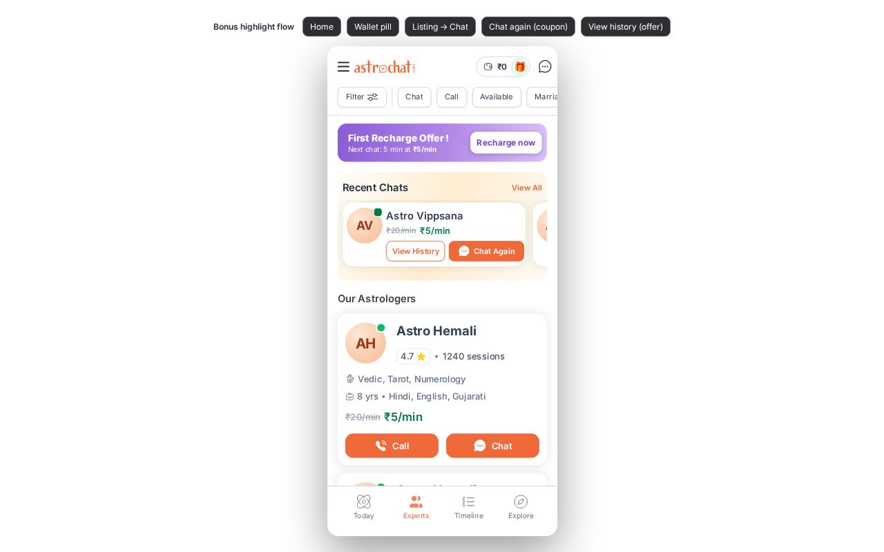 Preview of AstroChat
