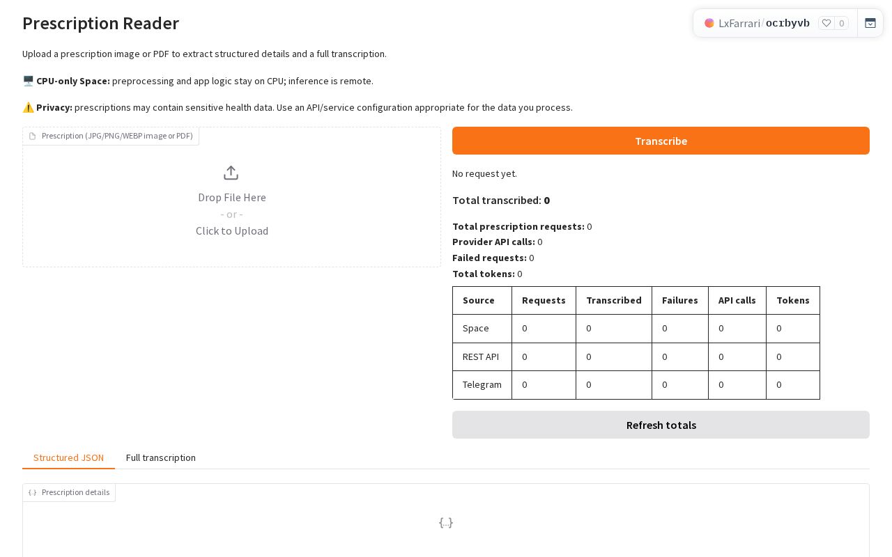 Preview of Prescription Reader A B C