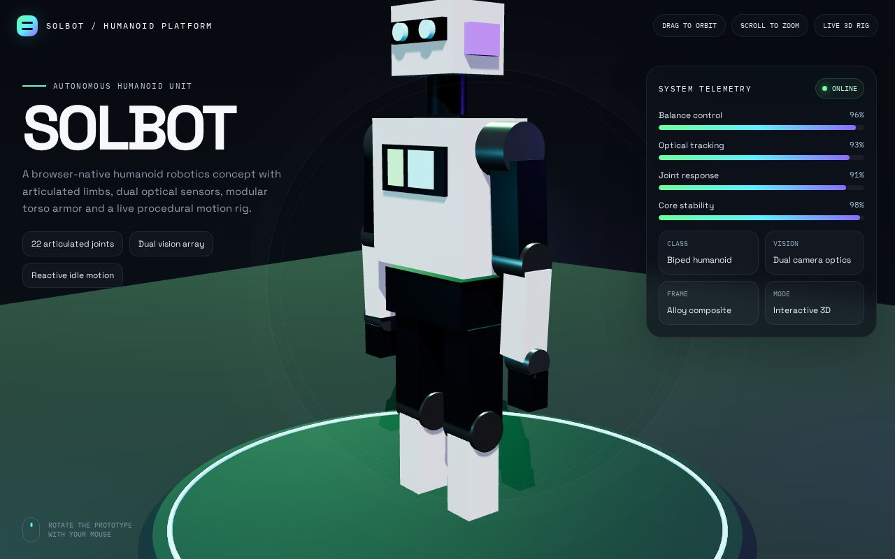 Preview of Solbot Humanoid