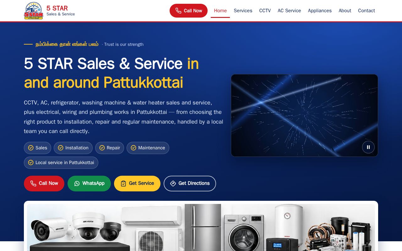 Preview of Website