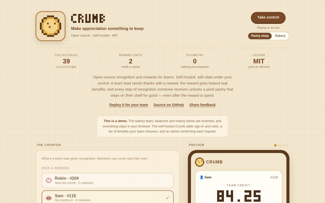 Preview of Crumb