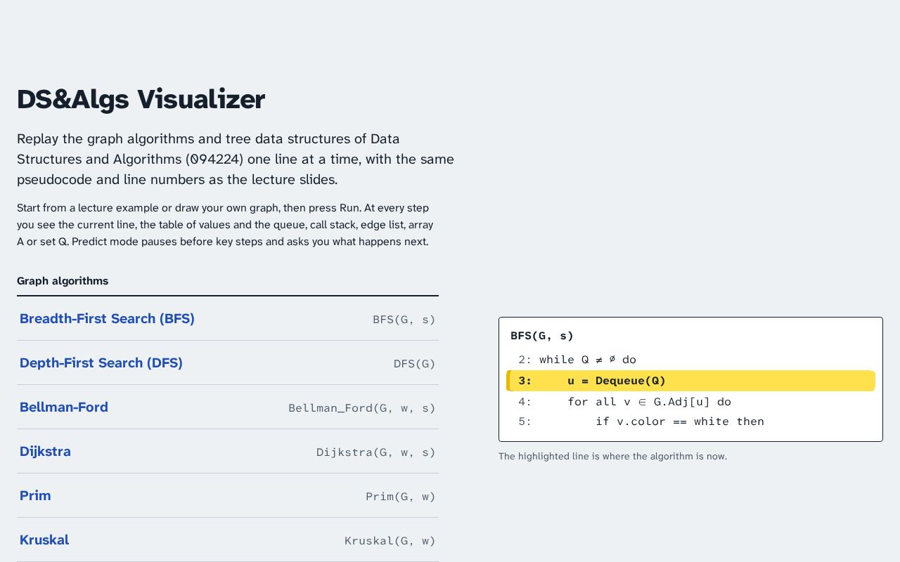 Preview of Ds Algs Visualizer