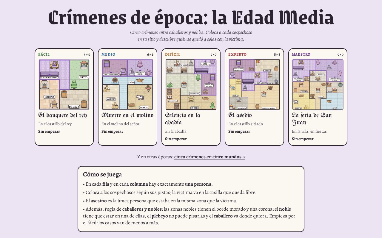 Preview of Crimenes De Epoca Edad Media