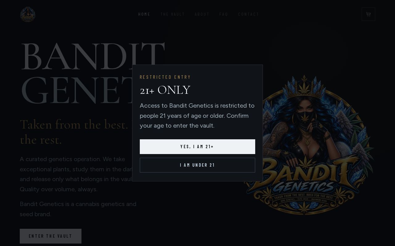 Preview of Bandit Genetics Website