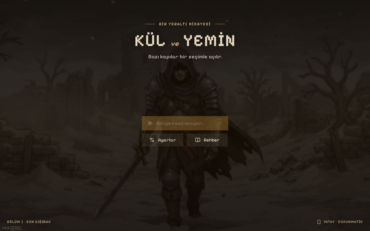 Preview of Türkçe piksel aksiyon RPG — Vite + React arayüz, Canvas 2D dünya, Web Audio ses