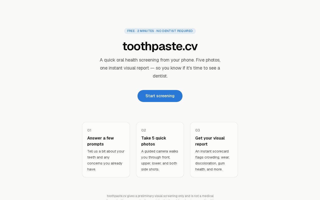 Preview of Toothpaste Cv