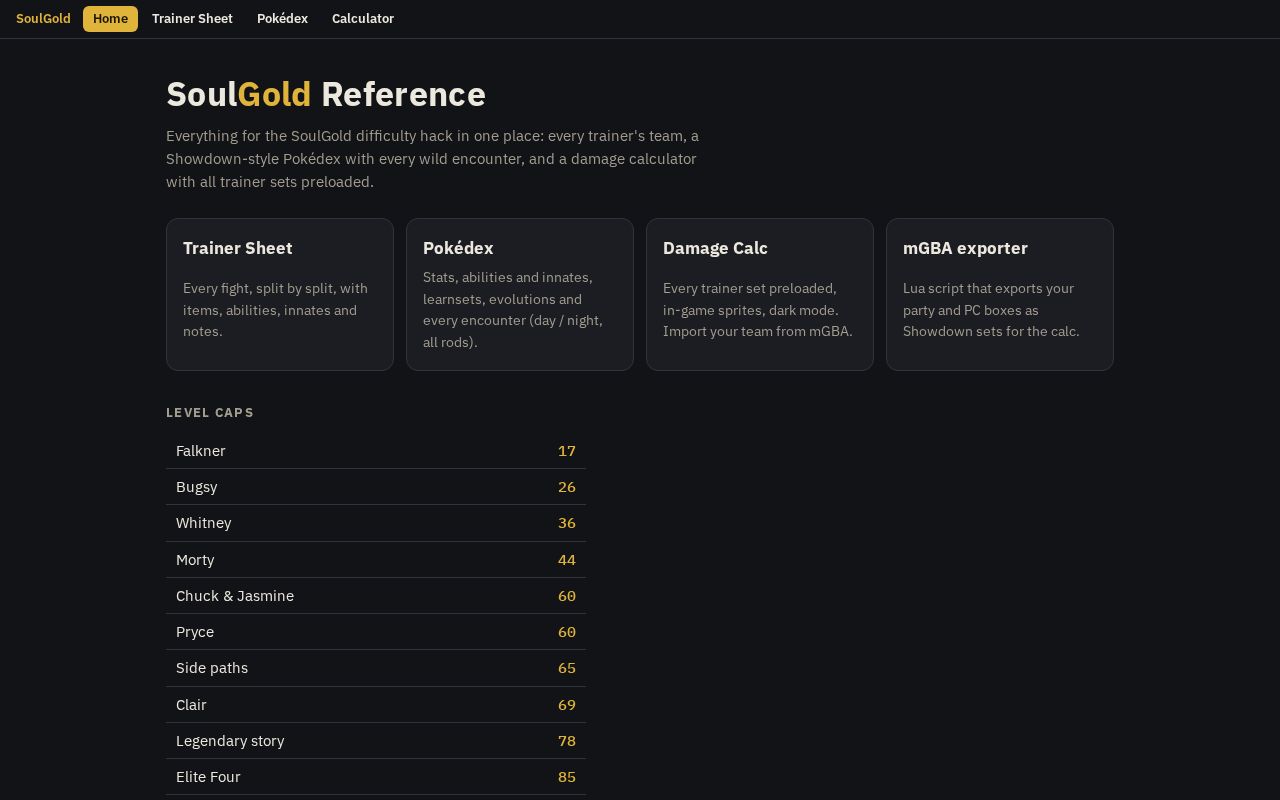 Preview of Soulgold Reference