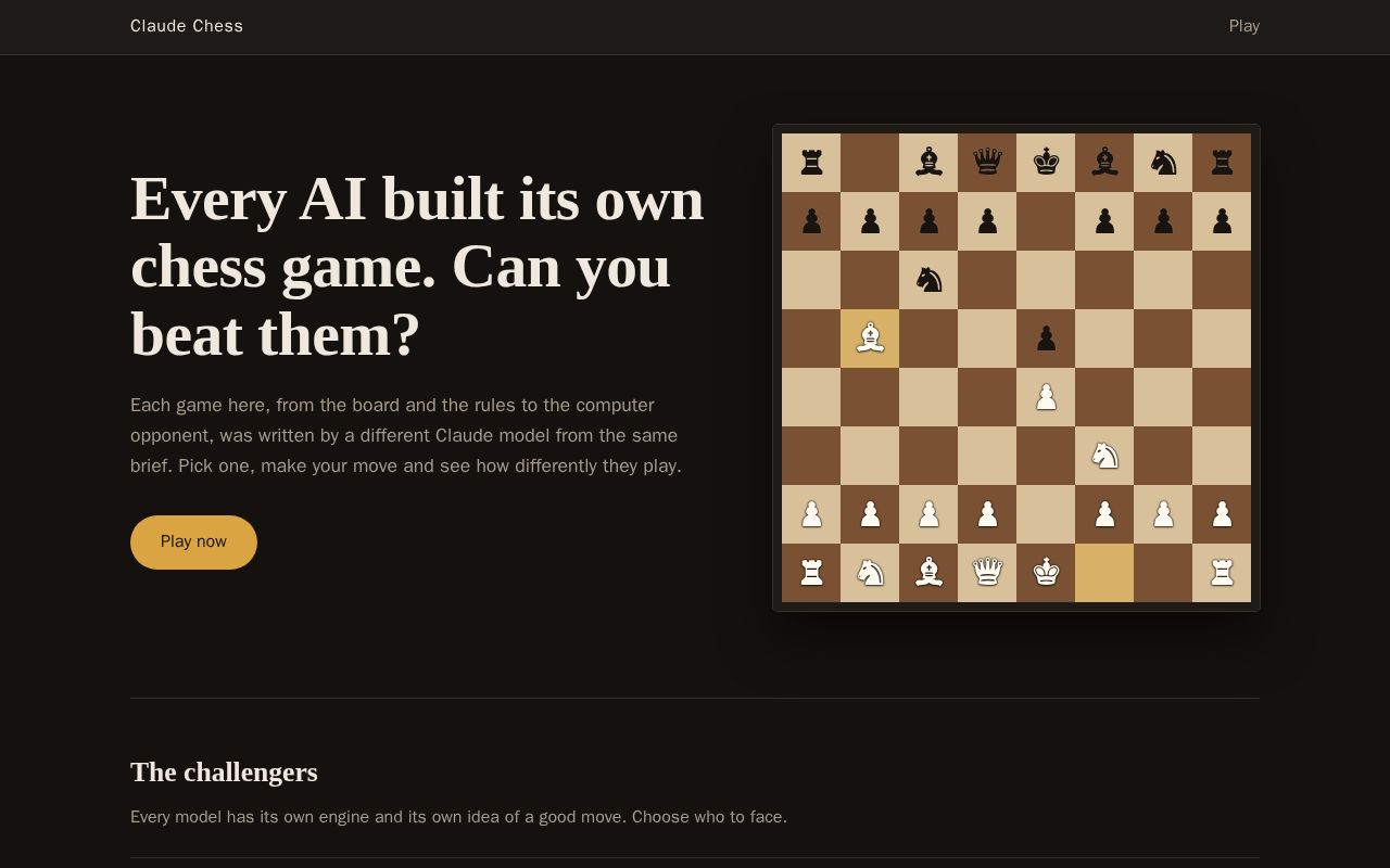 Preview of Claude Chess