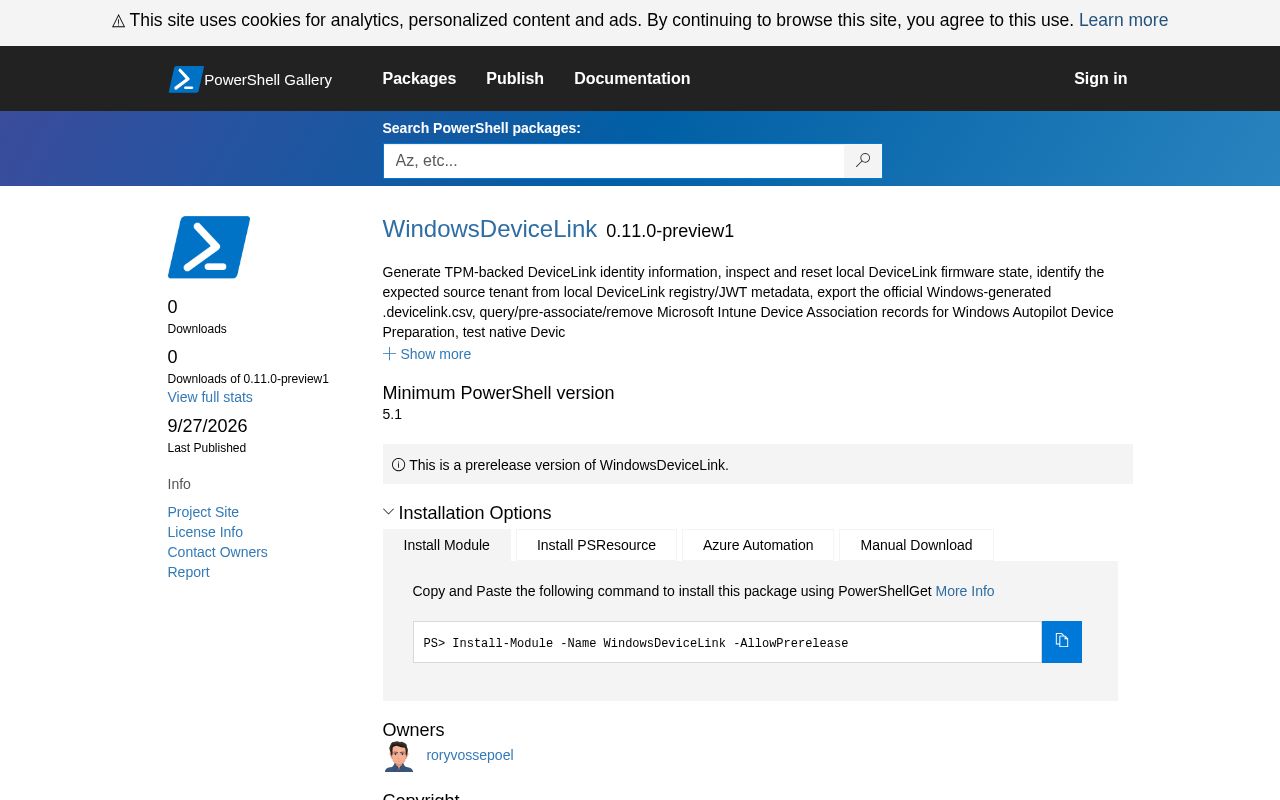 Preview of WindowsDeviceLink Public
