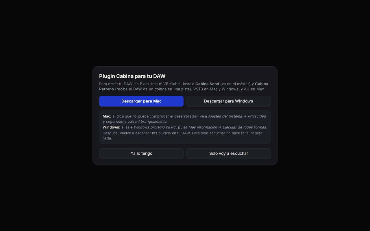 Preview of Cabina