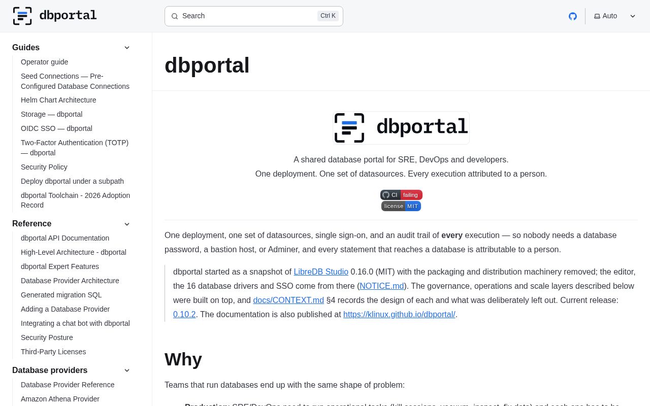 Preview of Dbportal