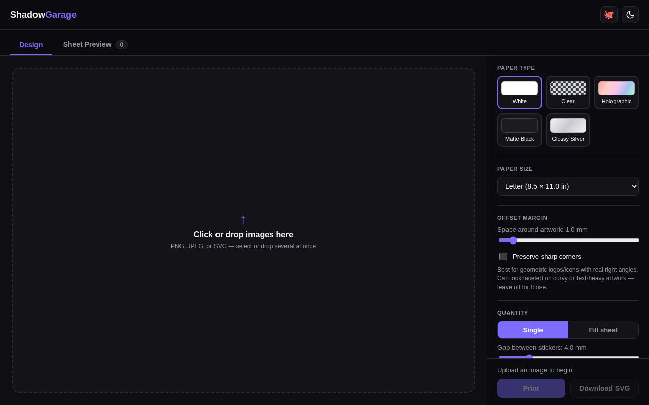 Preview of Shadow Garage
