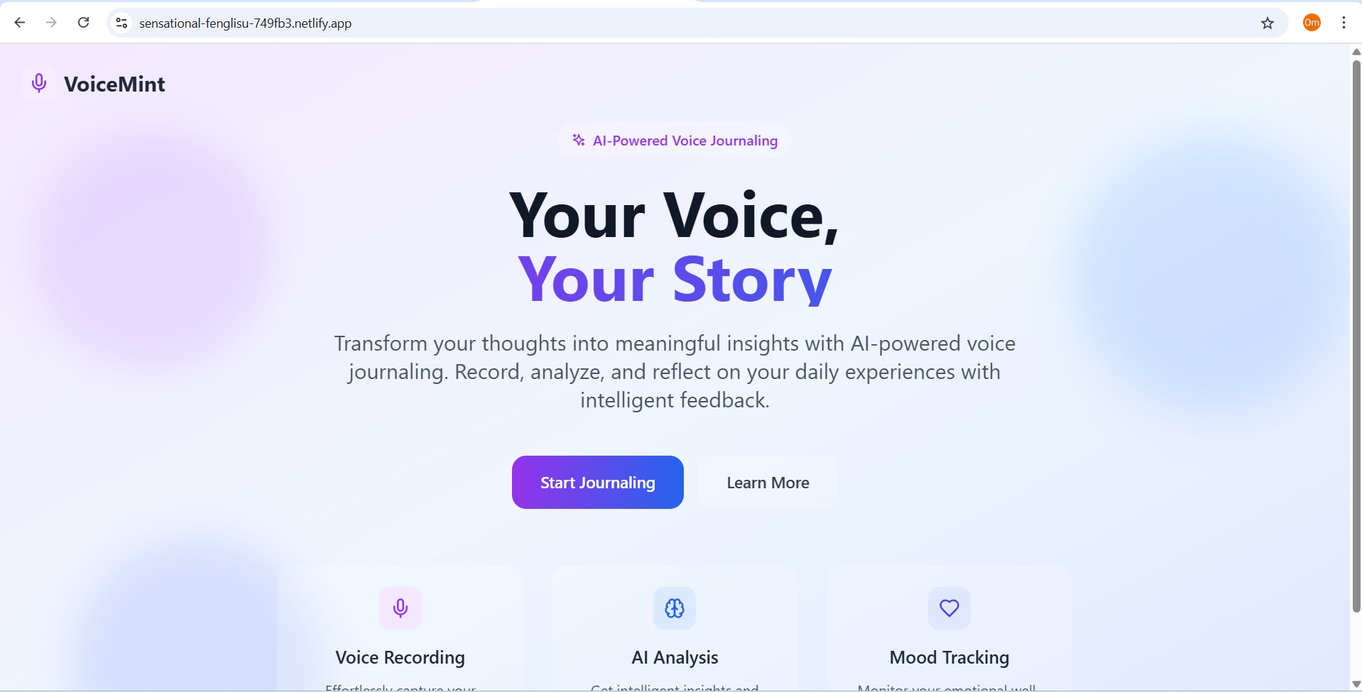 Preview of VoiceMint