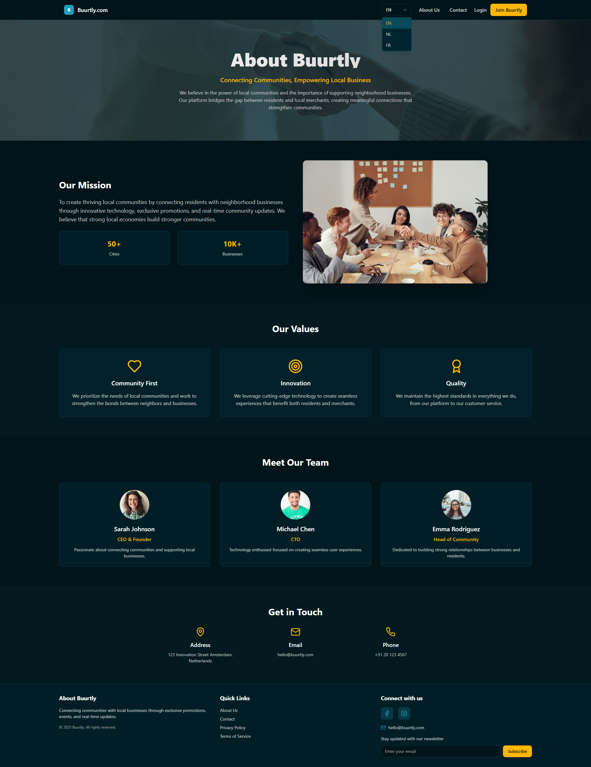 Preview of Buurtly.com