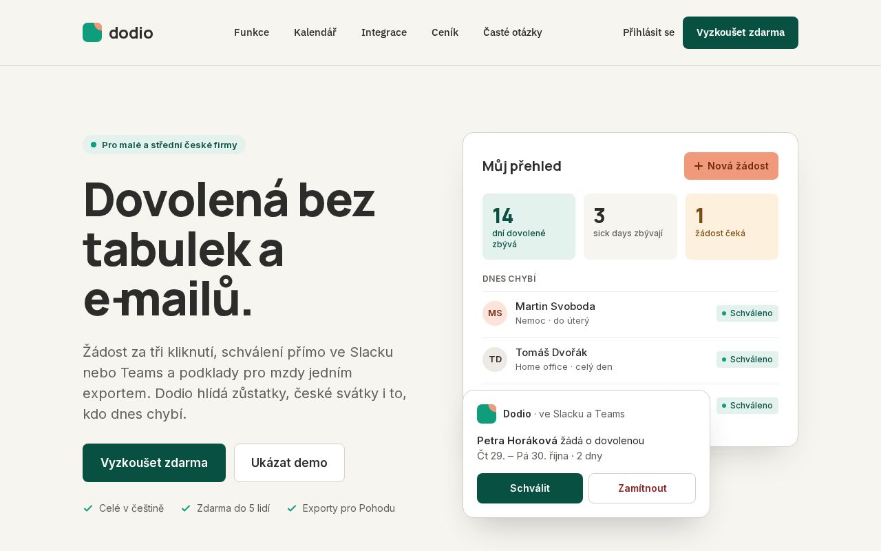Preview of Dovolena App