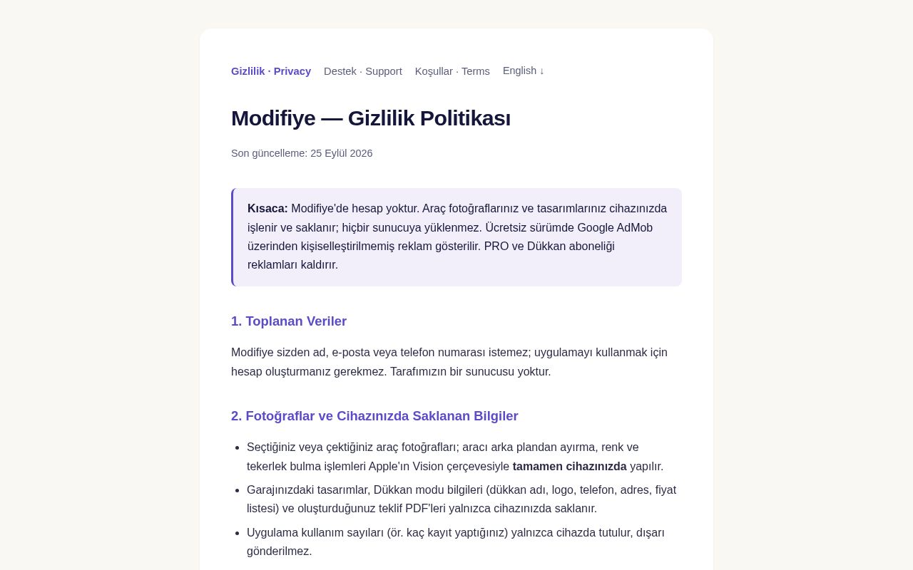Preview of Modifiyesim Legal