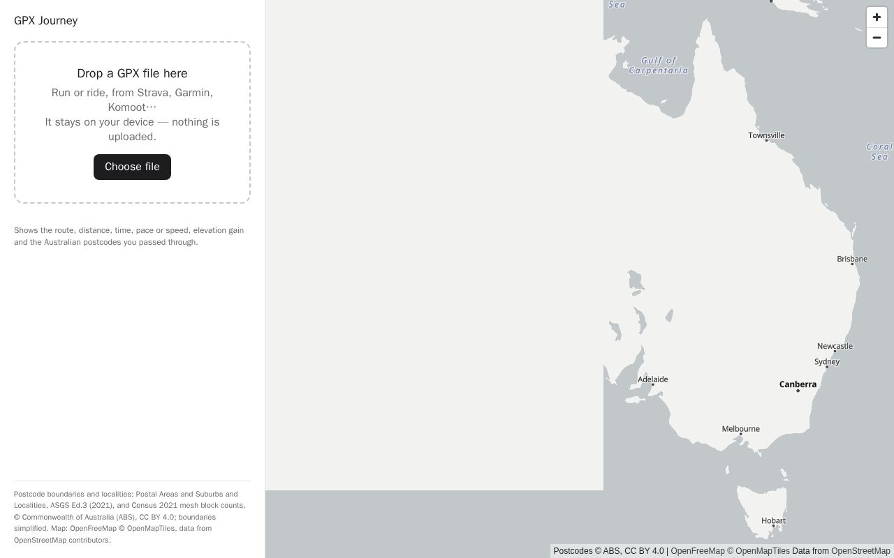 Preview of GPX Journey
