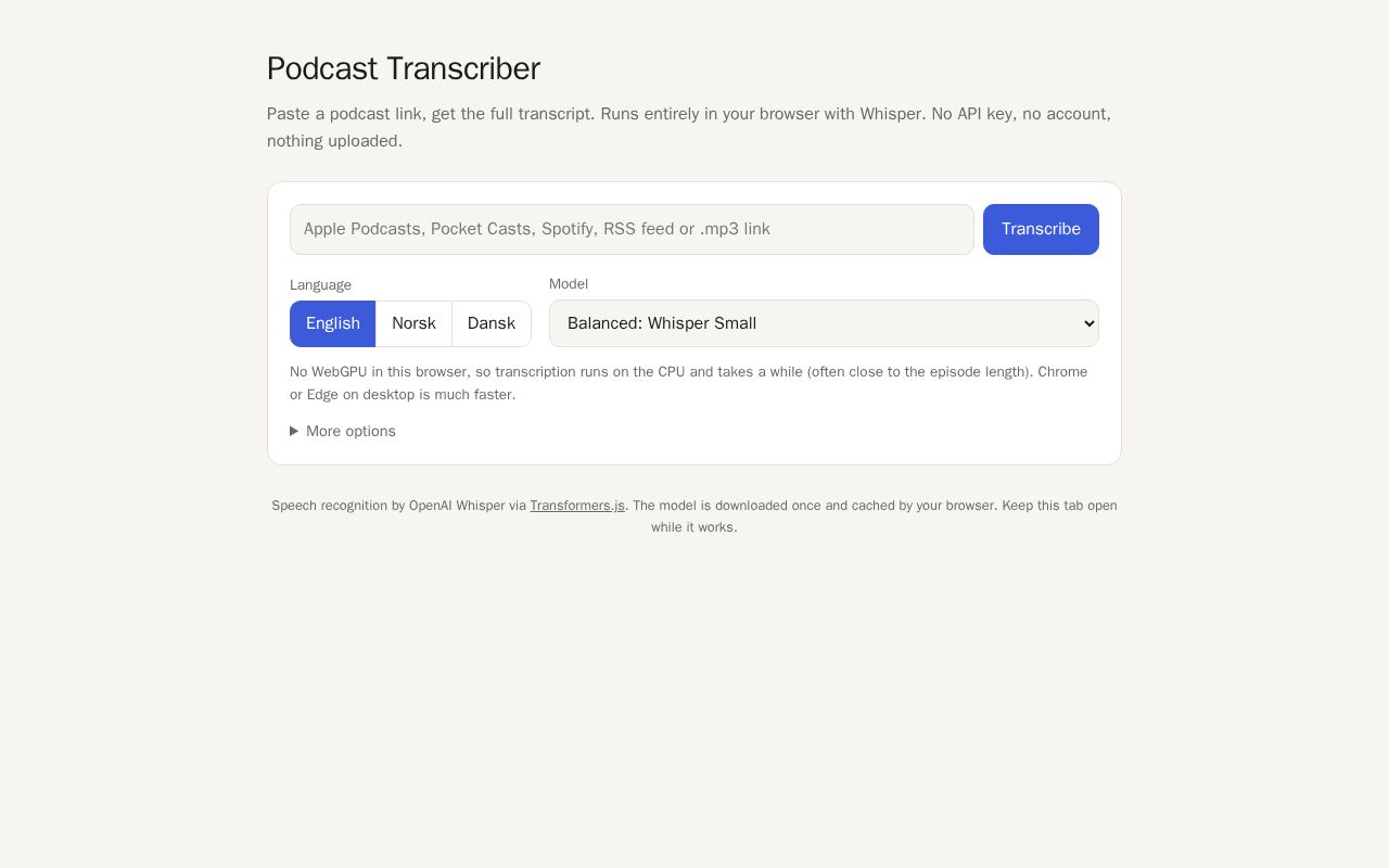 Preview of Transcriber