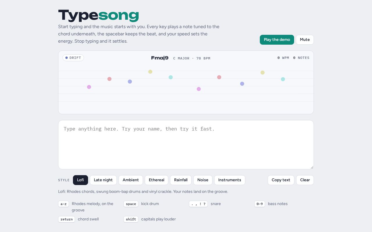 Preview of Typesong