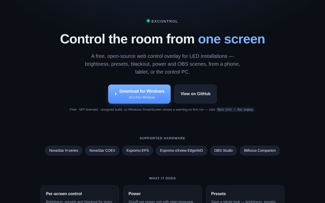 Preview of Excontrol
