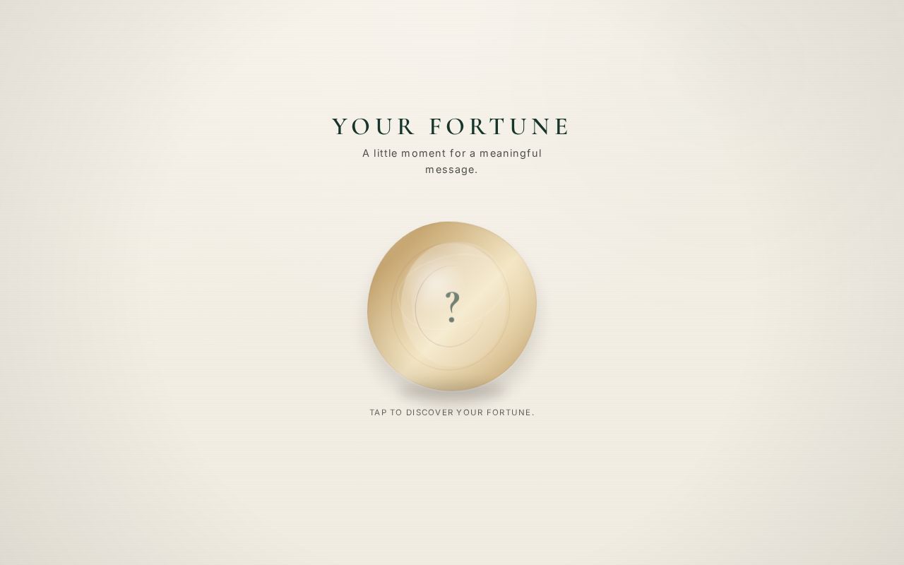 Preview of Luxury Fortune Cookie