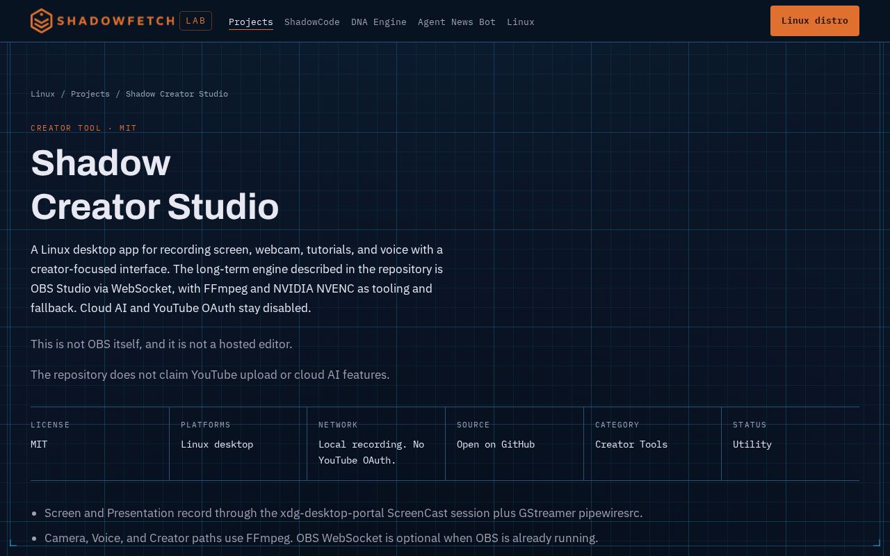 Preview of Shadow Creator Studio
