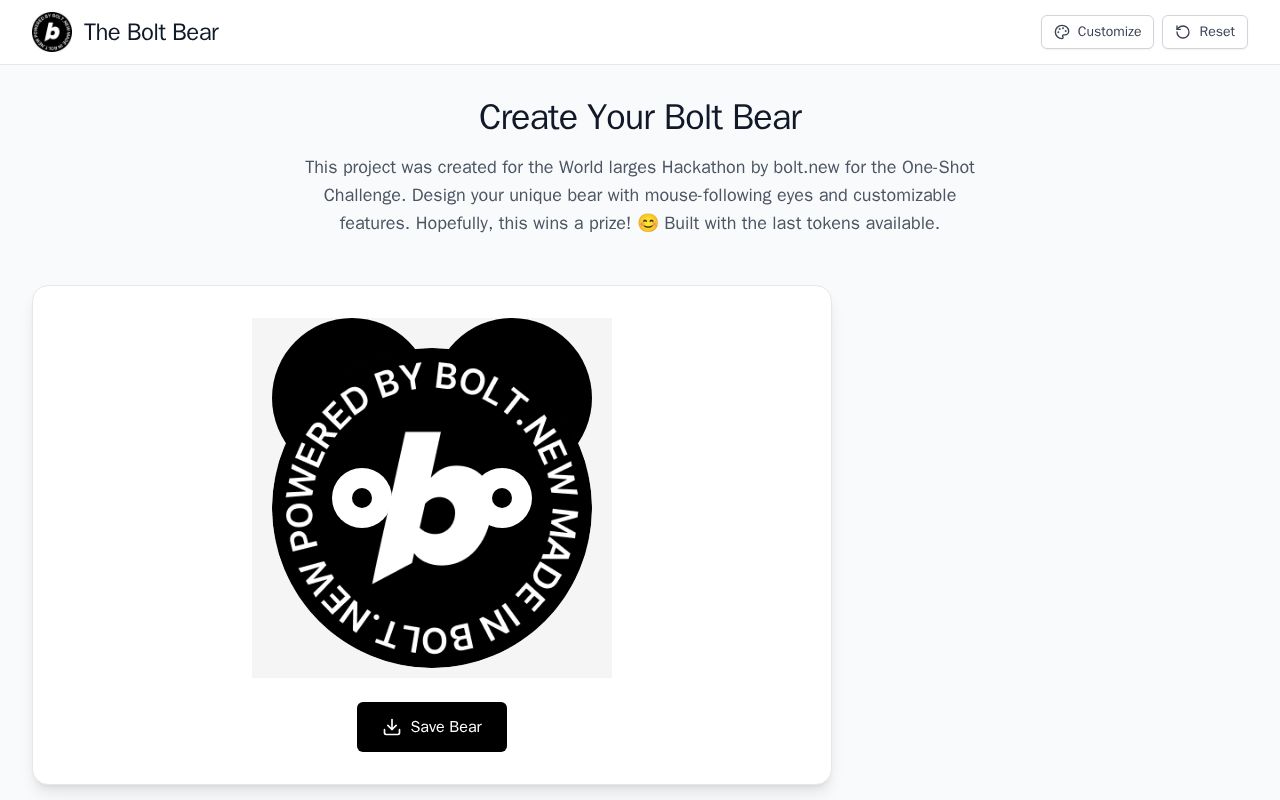 Preview of The Bolt Bear
