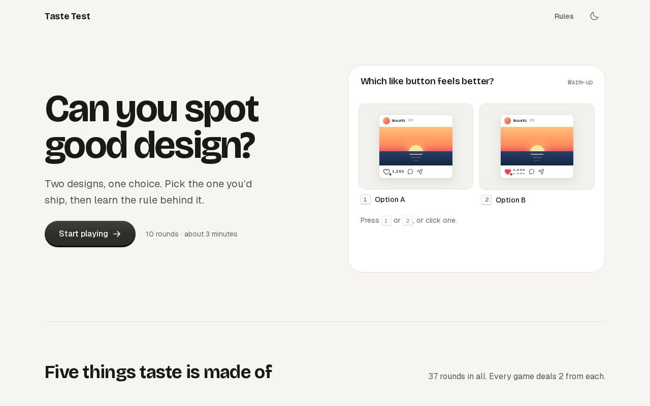 Preview of Taste Test