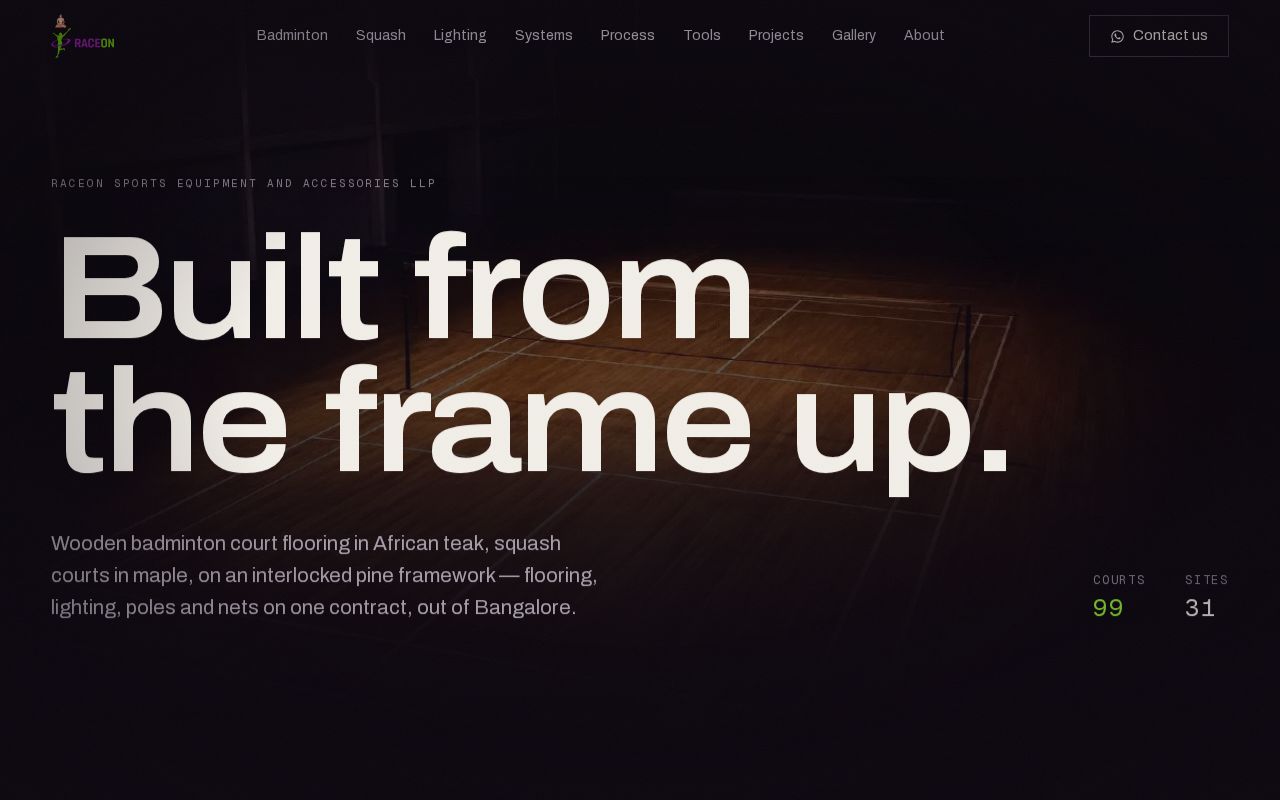 Preview of Racion Website