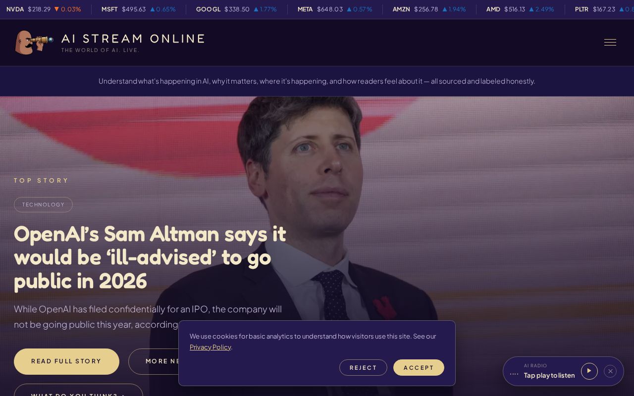 Preview of Aistreamonline