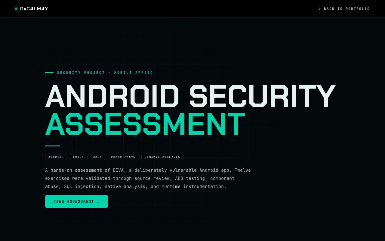 Preview of Diva Android Security Assessment