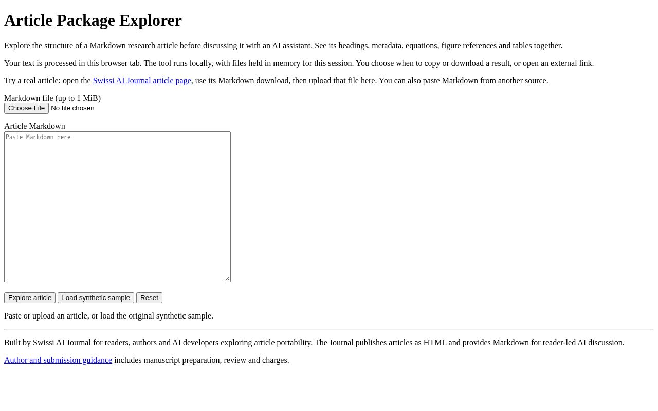 Preview of Article Package Explorer
