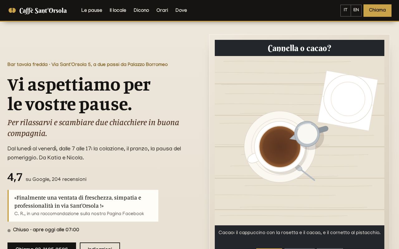 Preview of Caffe Sant Orsola