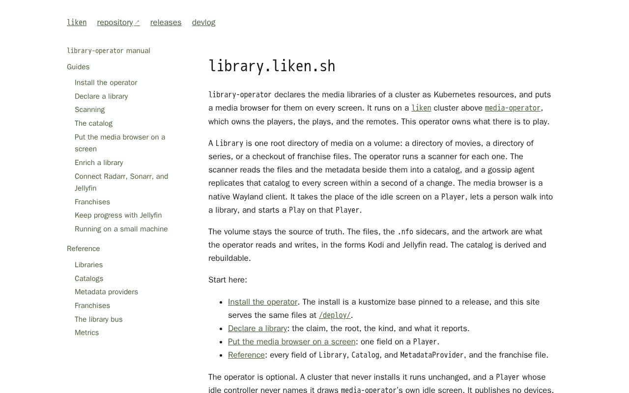 Preview of library-operator