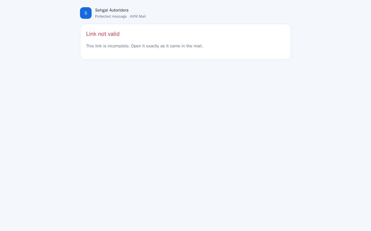 Preview of Protected message