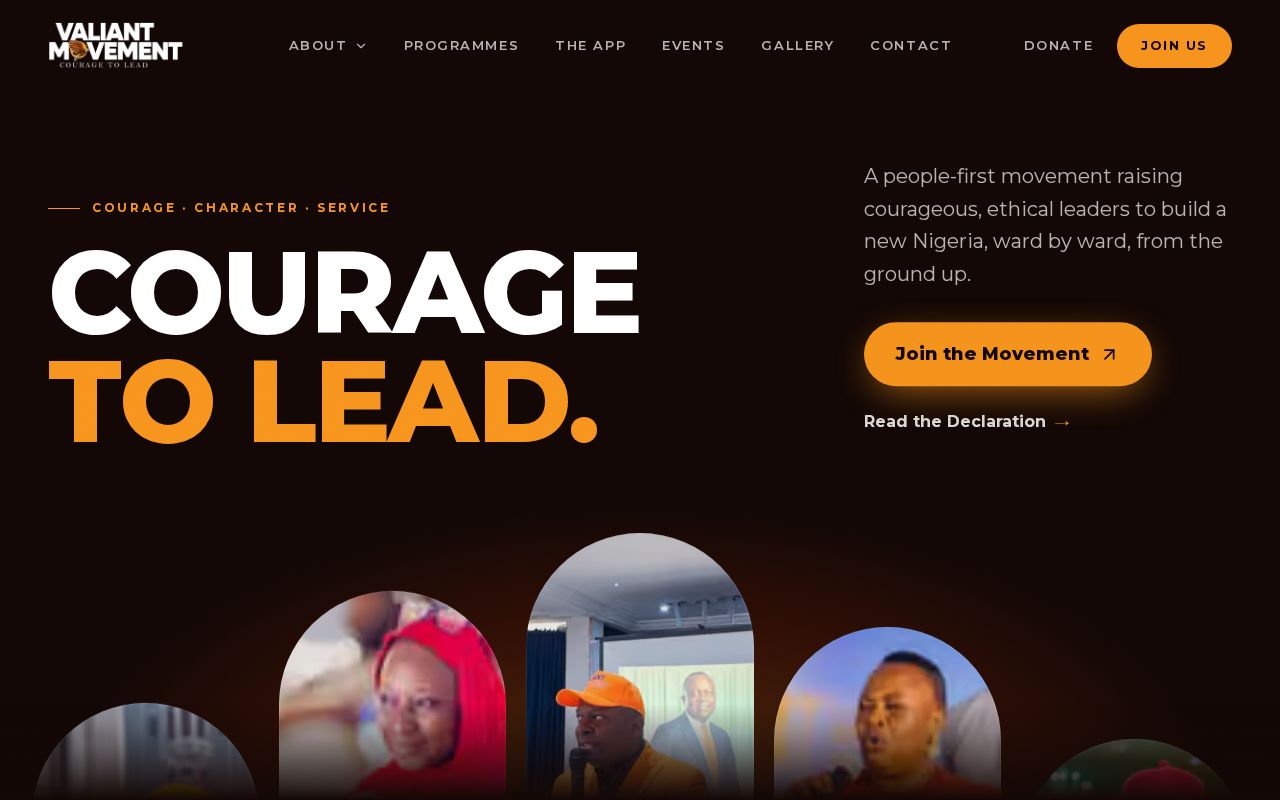 Preview of Valiant Website