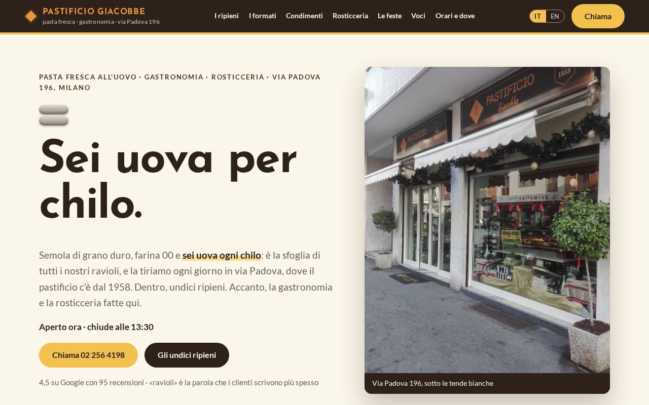 Preview of Pastificio Giacobbe