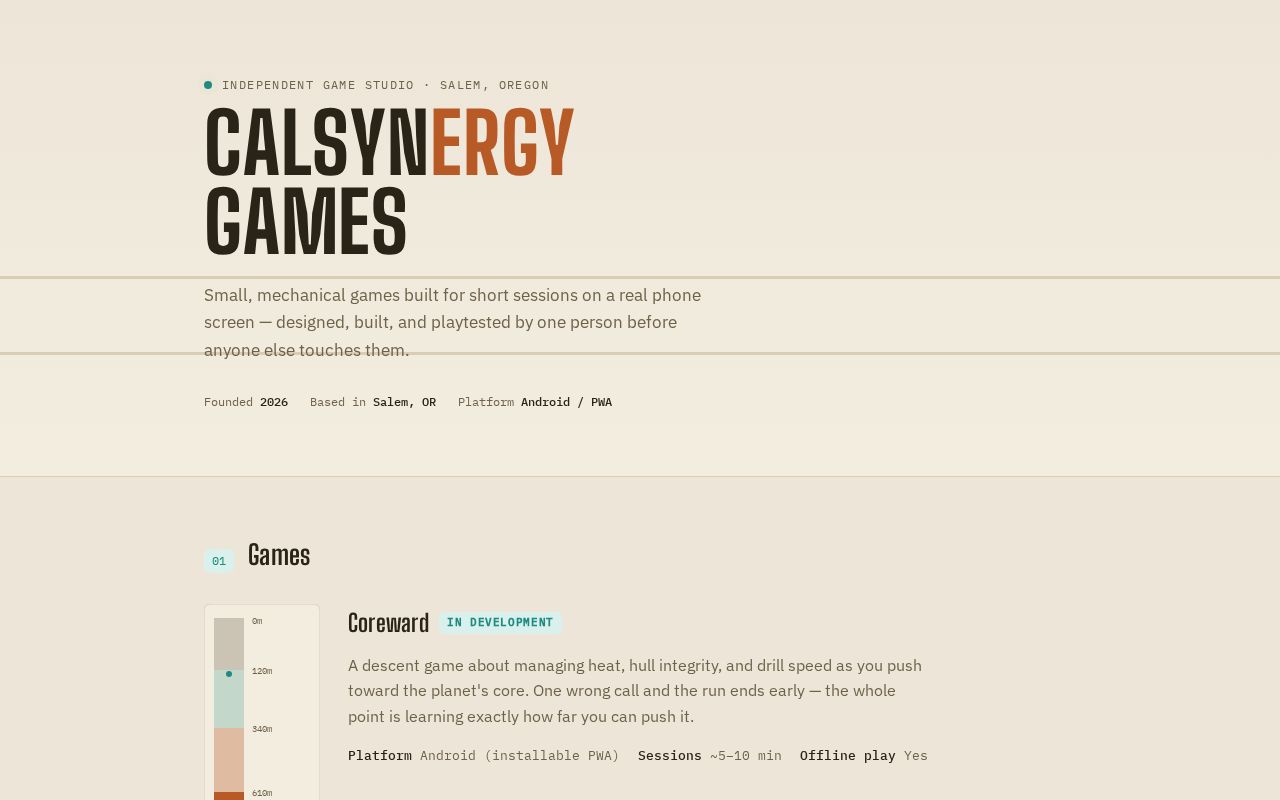 Preview of Calsynergy Games